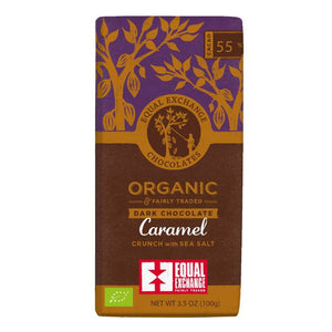 Equal Exchange - Organic Dark Choc Caramel Crunch & Sea Salt 55%, 100g