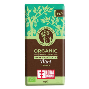 Equal Exchange - Organic Dark Chocolate Mint Crunch 67%, 100g