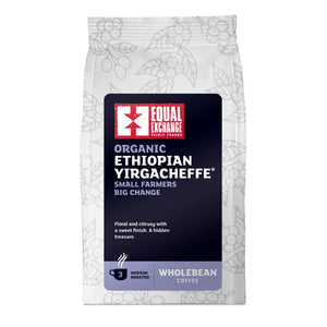 Equal Exchange - Organic Ethiopian Yirgacheffe Coffee Beans, 200g