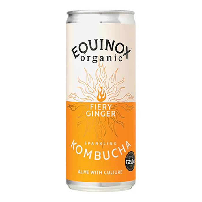 Equinox - Fiery Ginger Organic Kombucha, 250ml - Pack of 12