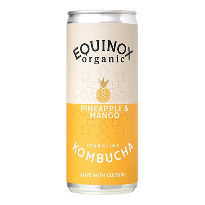 Equinox - Mango & Pineapple Organic Kombucha, 250ml - Pack of 12