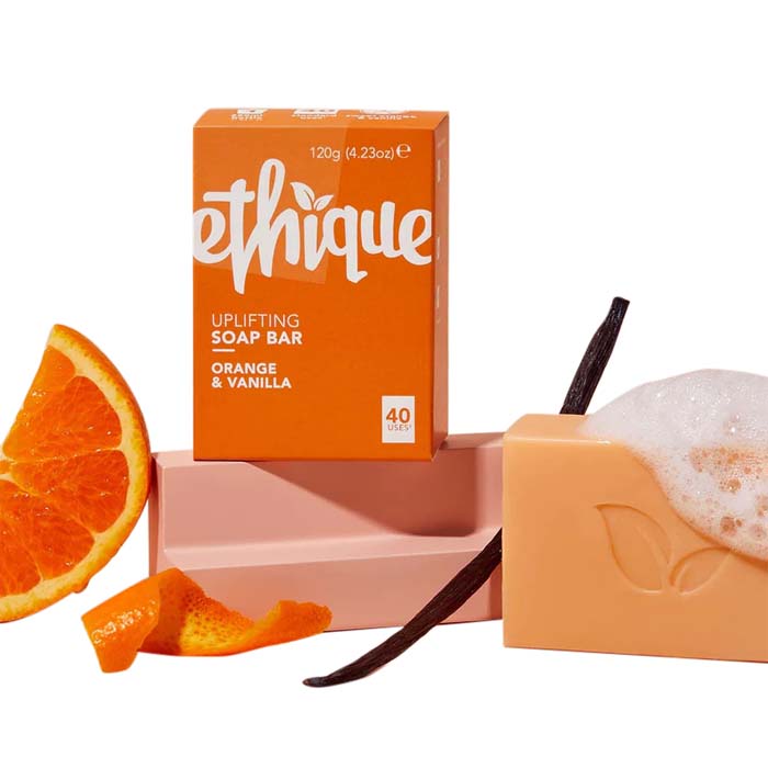 Ethique - Soap Bar Sweet Orange & Vanilla Solid Soap Bar, 1 Bar