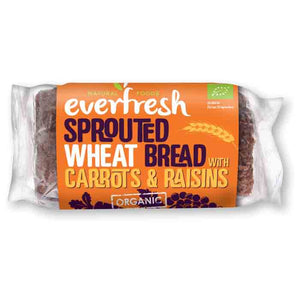 Everfresh - Organic Sprouted Wheat Bread with Carrots & Raisins, 400g
