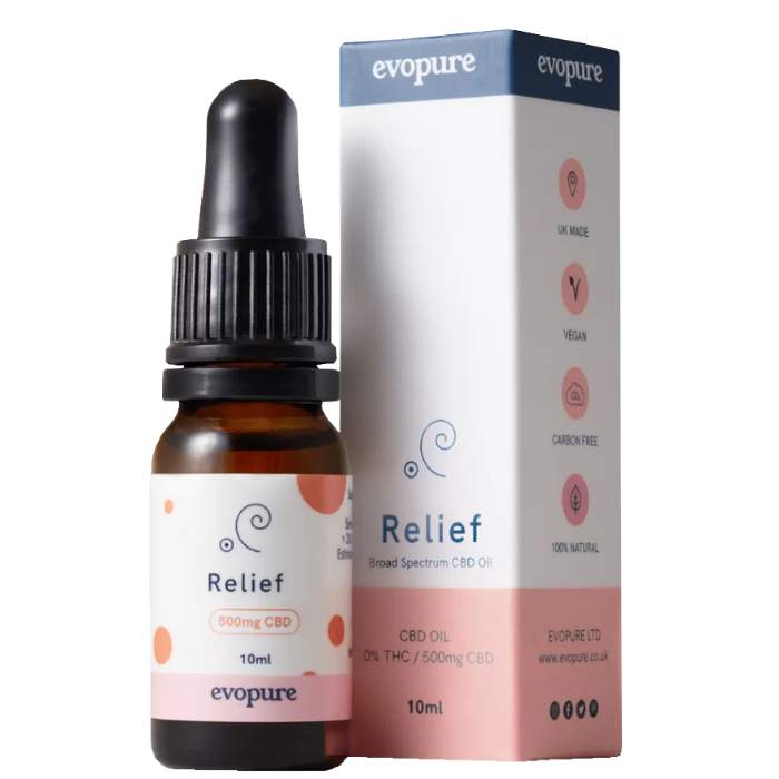 Evopure - Relief CBD Oil, 500mg