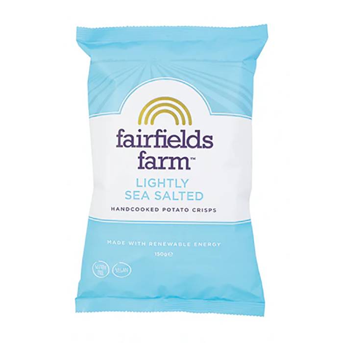 Fairfields Farm Crisps - Lightly Salted Crisps 150g - Pack of 10