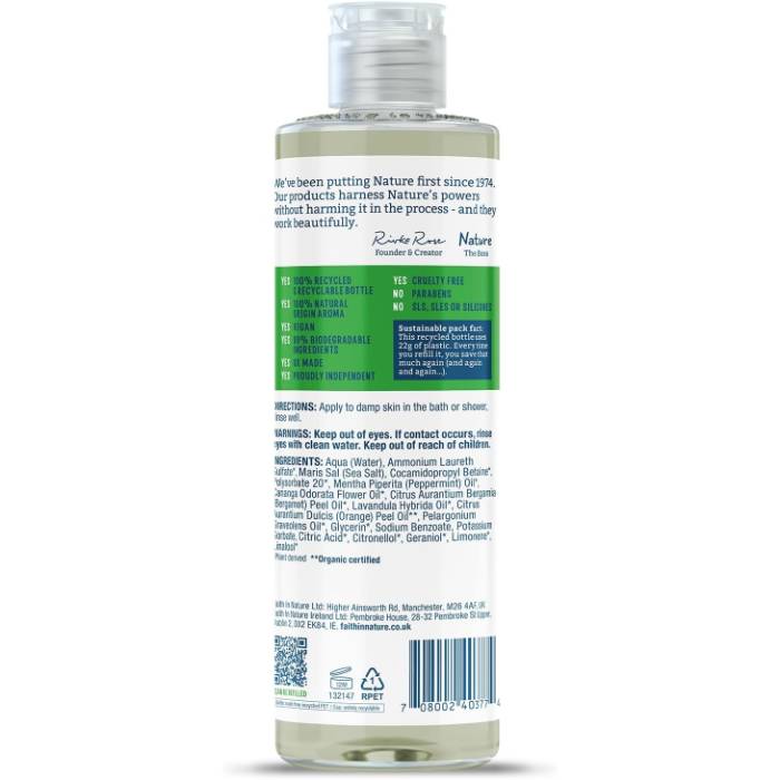 Faith In Nature - Body Wash Mint, 400ml - Back
