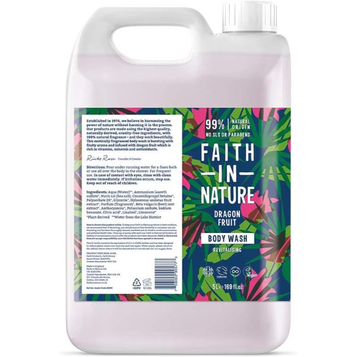 Faith In Nature - Dragon Fruit Shower Gel, 5L