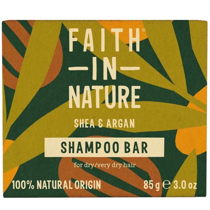 Faith In Nature - Shea and Argan Shampoo Bar, 85g