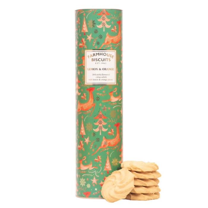 Farmhouse Biscuits - Animals Lemon Orange Whirl Tube, 300g