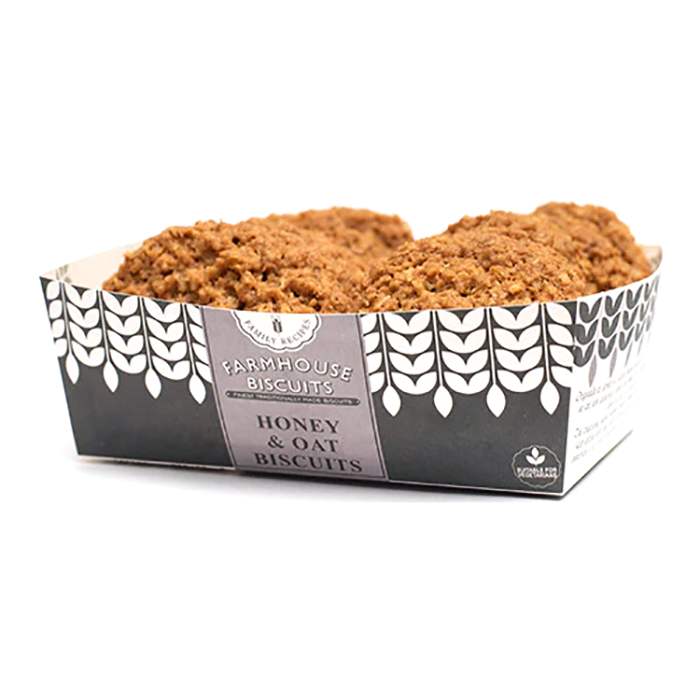 Farmhouse Biscuits - Honey and Oat, 200g, Pack of 12