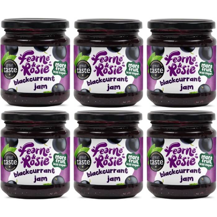 Fearne & Rosie - Blackcurrant Jam, 320g | Pack of 6