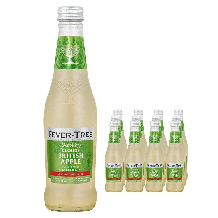 Fever-Tree - Cloudy British Apple Sparkling Drinks, 275ml - Pack of 12