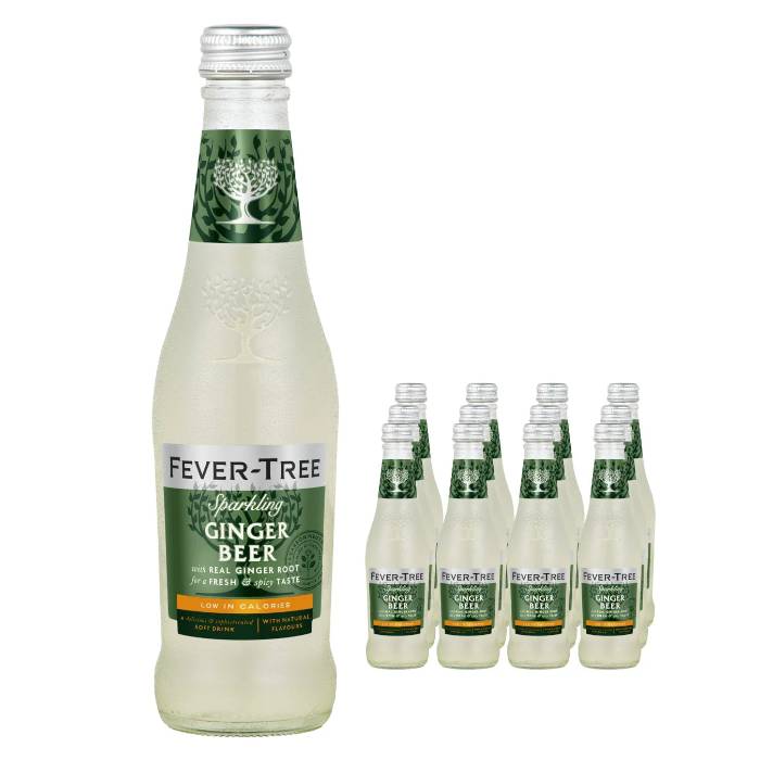 Fever-Tree - Ginger Beer Sparkling Drinks, 275ml - Pack of 12