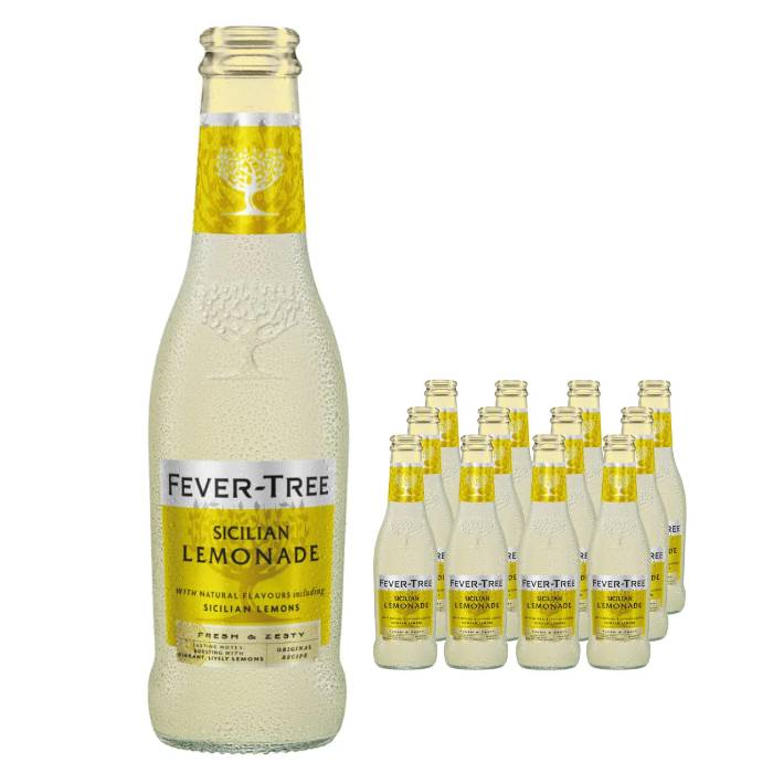 Fever-Tree - Sicillian Lemonade Sparkling Drinks, 275ml - Pack of 12