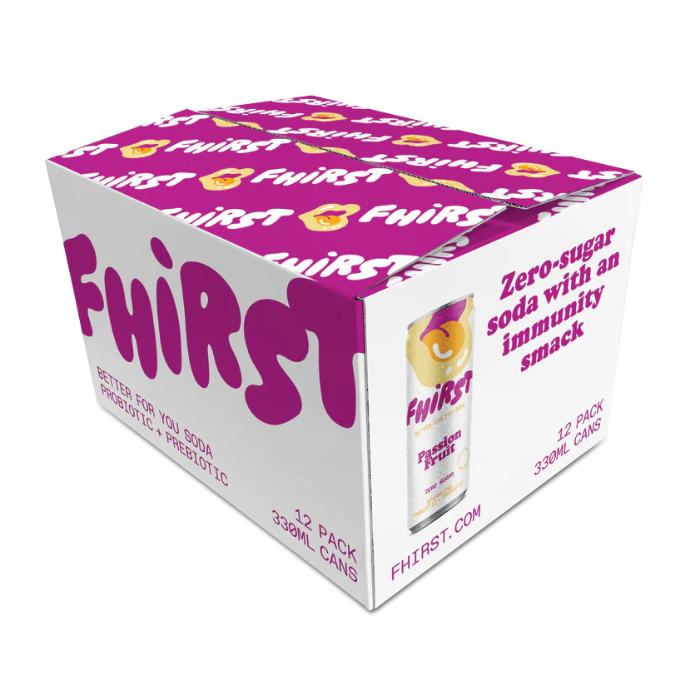 Fhirst - Living Soda Passion Fruit, 330ml