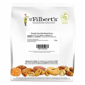 Filberts - Roasted Peanuts, Cashews and Almonds with Sea Salt, 1.5kg