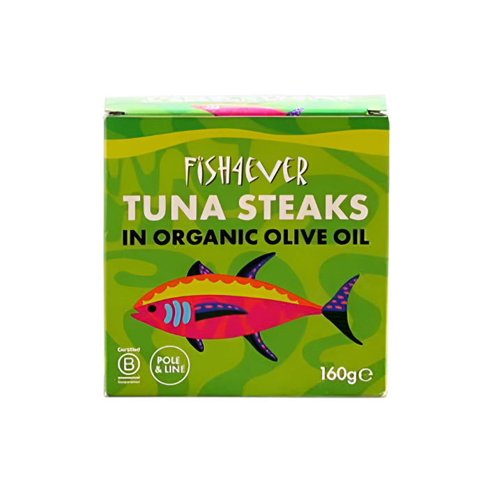 Fish4ever - Azores Tuna Steaks in Organic Olive Oil, 160g