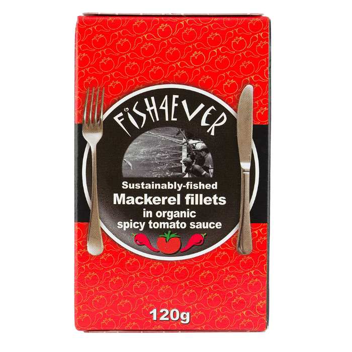 Fish4ever - Mackerel Fillets In Spiced Tomato Sauce, 120g