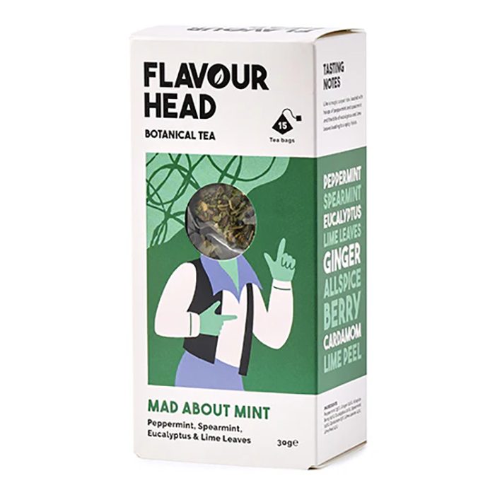 Flavour Head - Mad About Mint Botanical Infusion, 30g  Pack of 15