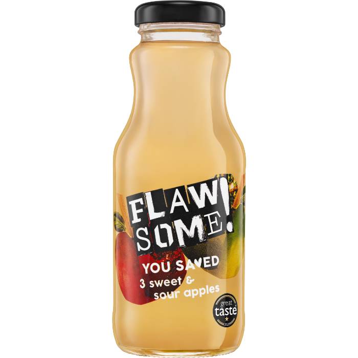 Flawsome - Sweet & Sour Apple Juice, 250ml  Pack of 12