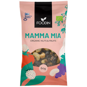 Foodin - Organic Nuts & Fruits Mamma Mia, 60g | Pack of 8