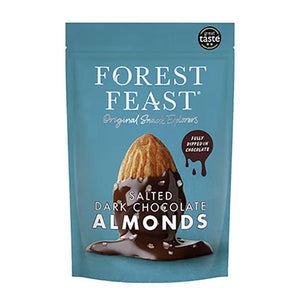 Forest Feast - Sea Salted Dark Chocolate Almonds, 120g | Pack of 8