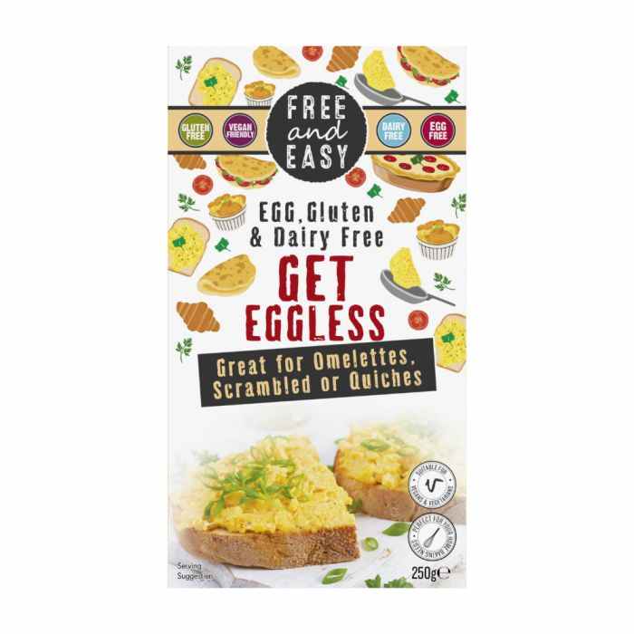Free & Easy - Egg Gluten & DF Get Eggless, 250g  Pack of 4