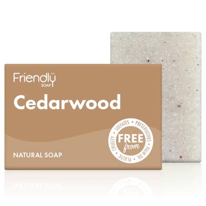 Friendly Soap - Cedarwood Soap Bar, 95g