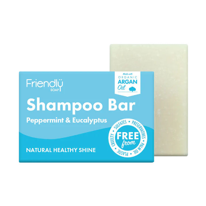 Friendly Soap - Natural Shampoo Bars - Peppermint & Eucalyptus, 95g