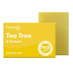Friendly Soap - Tea Tree & Turmeric Soap, 95g | Pack of 6