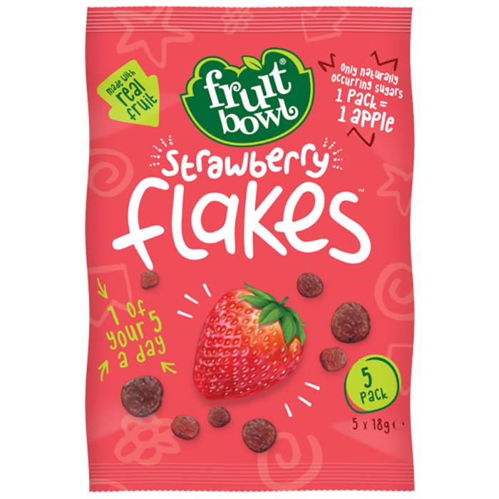 Fruit Bowl - Strawberry Fruit Flakes, 90g