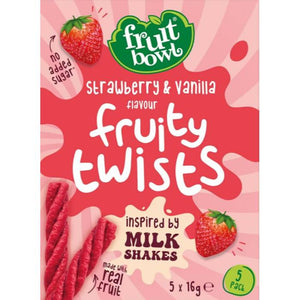 Fruit Bowl - Milkshake Fruit Twists, 80g | Multiple Flavours