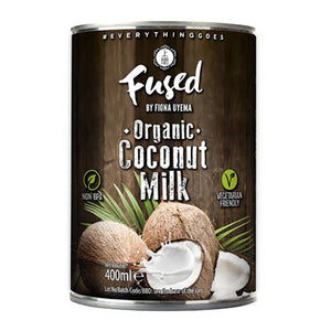 Fused by Fiona Uyema - Organic Coconut Milk, 400ml - Pack of 12 | Multiple Flavours