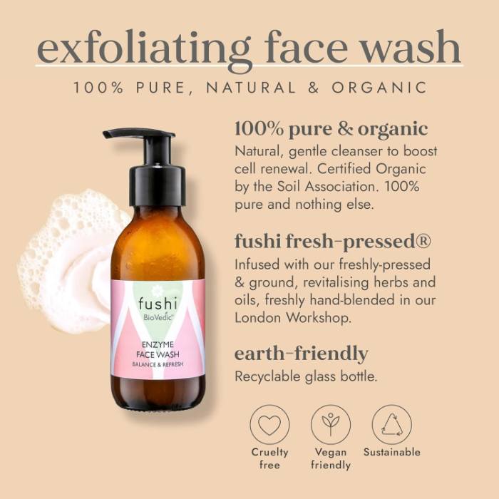 Fushi - Biovedic Face Wash, 150ml - Back