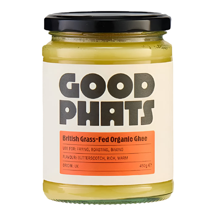 GOOD PHATS - Organic British Grass-Fed Ghee, 450ml  Pack of 6