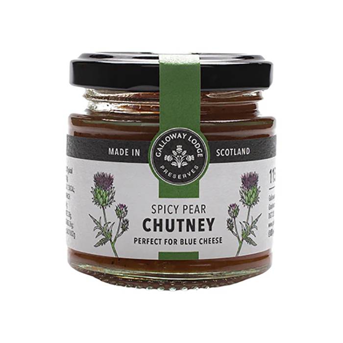 Galloway Lodge Preserves Limited - Spicy Pear Chutney Preserves, 115g - Pack of 8 