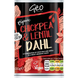 Geo Organics - Organic Chickpea & Lentil Dhal, 400g
