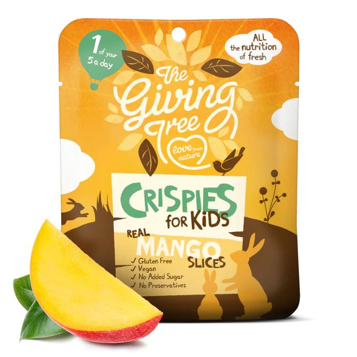 Giving Tree Ventures - Freeze Dried Mango Crispies for Kids, 10g  Pack of 12