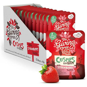 Giving Tree Ventures - Freeze Dried Strawberry Crispies for Kids, 10g | Pack of 12