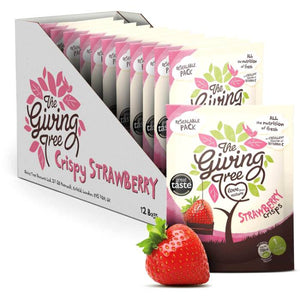 Giving Tree Ventures - Freeze Dried Strawberry Crisps | Multiple Sizes | Pack of 12