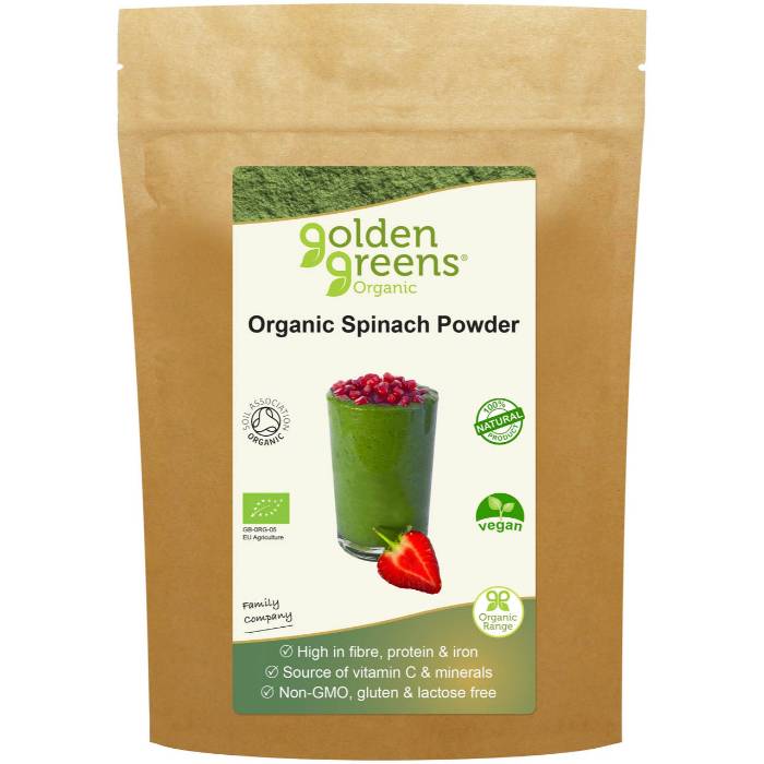 Golden Greens - Organic Spinach Powder, 200g