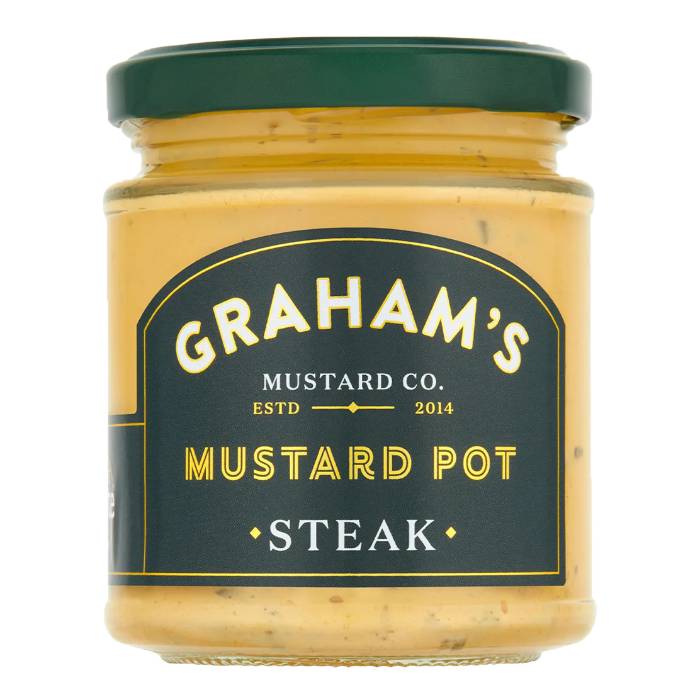 Graham's - Steak Mustard, 190g - Pack of 6