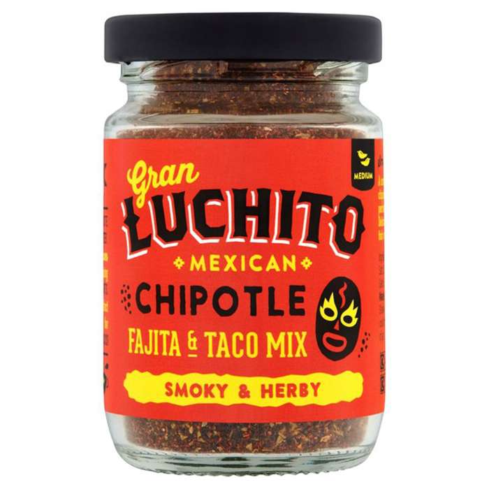 Gran Luchito - Smoky Chipotle Mexican Fajita and Taco Mix, 30g  Pack of 6