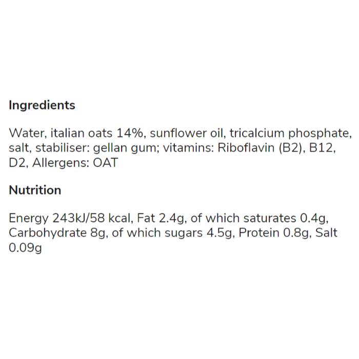 Granarolo - Granarolo Oat Milk Barista, 1L - Back