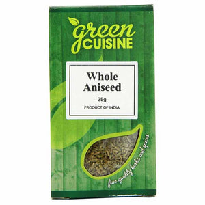 Green Cuisine - Aniseed Whole, 35g | Pack of 6