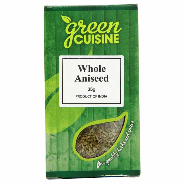 Green Cuisine - Aniseed Whole, 35g  Pack of 6