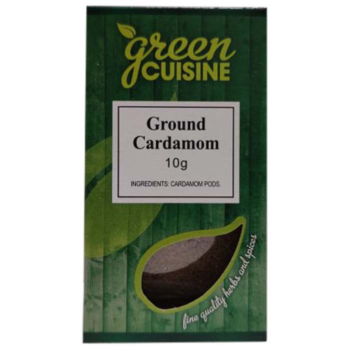 Green Cuisine - Cardomom Ground, 10g  Pack of 6