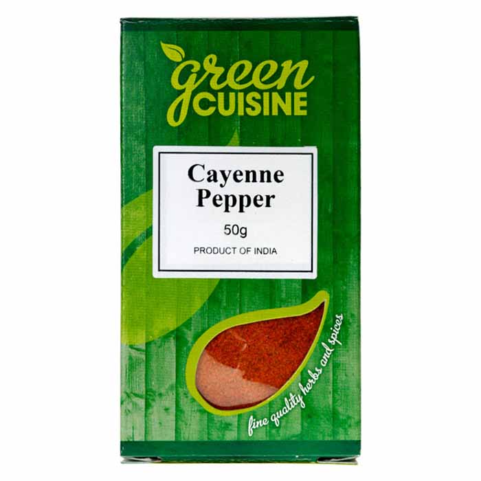 Green Cuisine - Cayenne Pepper, 50g  Pack of 6