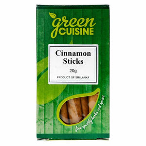 Green Cuisine - Cinnamon Sticks, 20g | Pack of 6