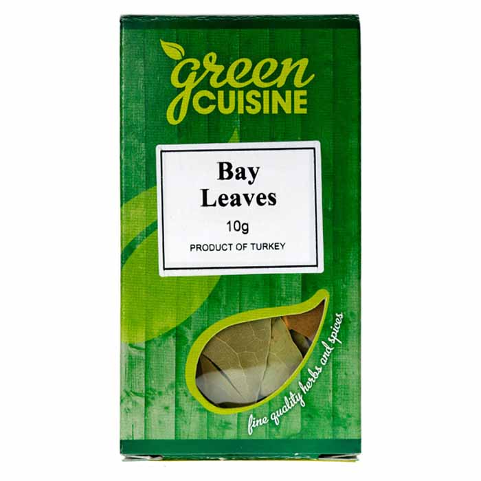 Green Cuisine - Organic Bay Leaves Whole, 10g  Pack of 6
